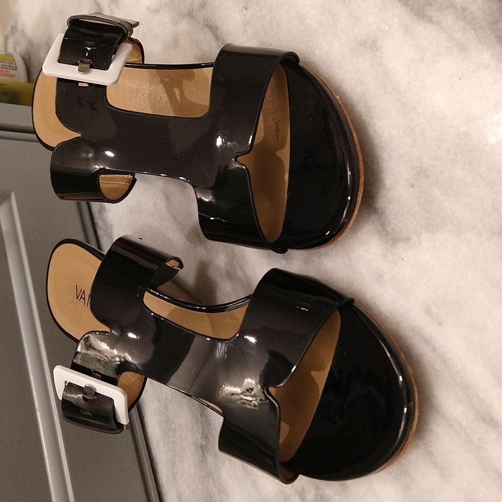 Excellent Used Condition Vaneli Wedge Sling Back Sandals